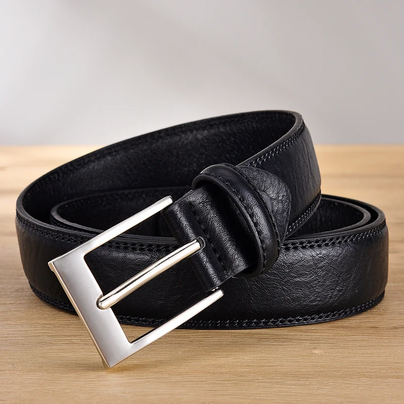 Casual Men's Brown Trouser Waist Belt Fashionable Vintage Strap For Men Jeans Waistband Free Shipping