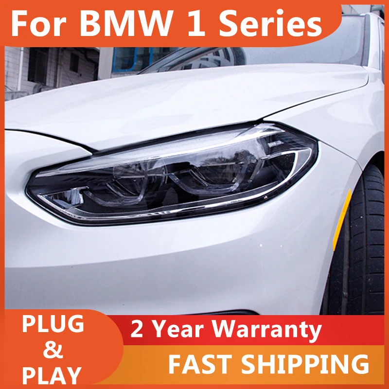 ALL LED Head Lamps For BMW 1 Series 118i 2018-2019 Headlights Headlamp Bi Xenon Lens HID High Low Beam Light