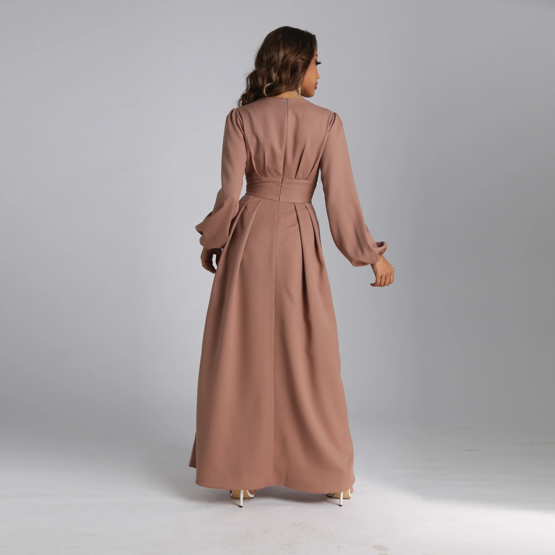 Frauen Neue Langen Abend Prom Kleider Arabischen Muslimischen Oansatz elegante mode frauen kleid