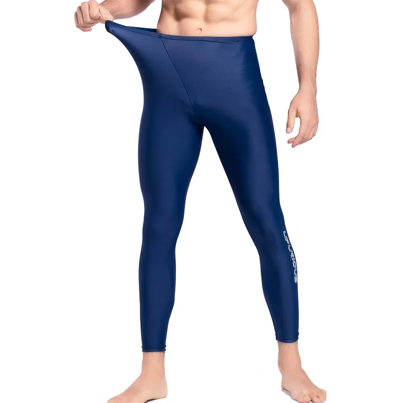 Men's Surfing Lycra Beach Anti-Jellyfish Swimsuit Pants Sun Protection UV Diving Snorkeling Rash Guard Fitness Legging Pants