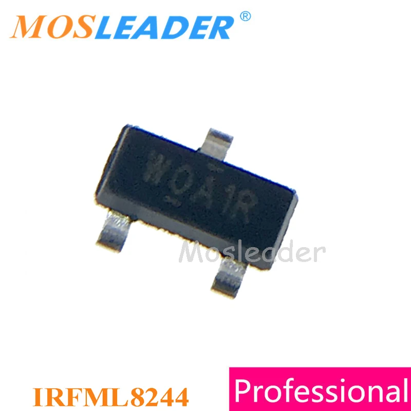 

Mosleader IRFML8244 SOT23 3000 шт. IRFML8244PBF IRFML8244TRPBF 5.8A 25V 3A 20V N-Channel IRFML8244TR высокое качество, сделано в Китае