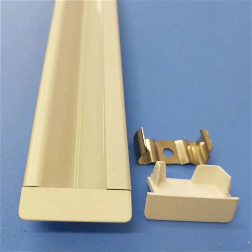 2m/pcs Free  Shipping CE Certified Factory Supply Aluminum Profile For Kitchen Cabinet with cover and end caps and clip