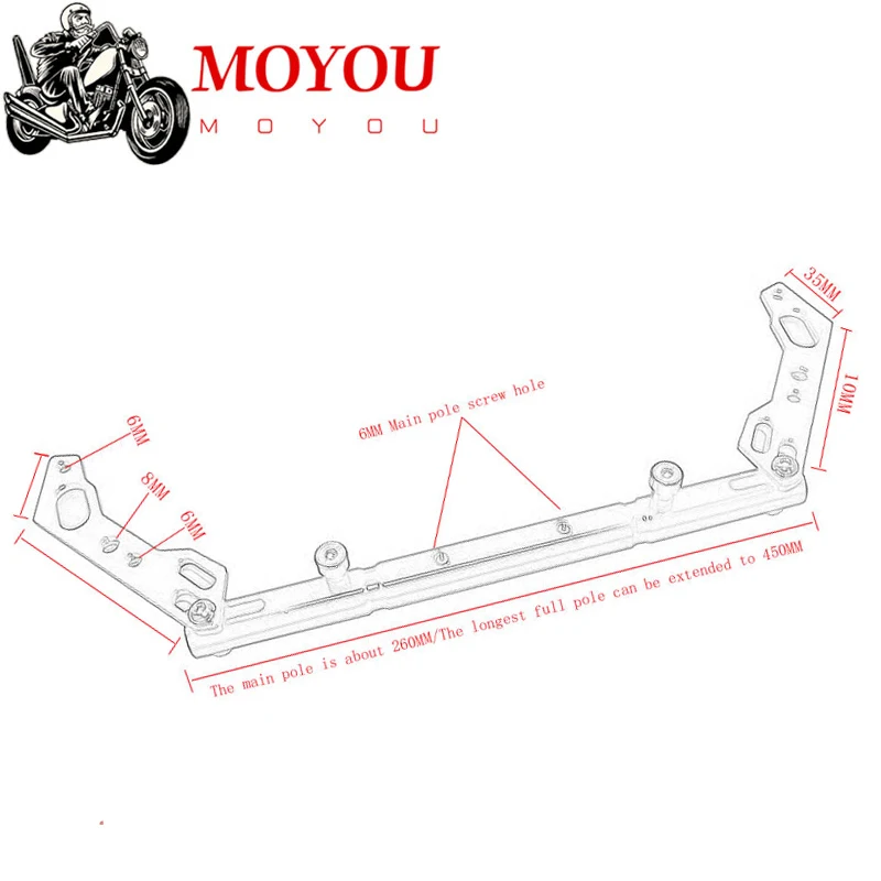 Acessórios para motocicleta, alavanca de equilíbrio multifuncional com barra transversal para yamaha xmax 300 X-MAX 250 400 xmax300 xmax250