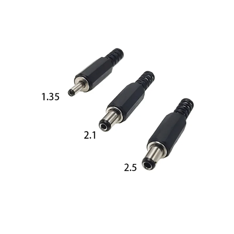 DC002 3.5mm x 1.35mm male DC power plug jack adapter connector plastic adapter 1.35*3.5mm DIY male adapter block