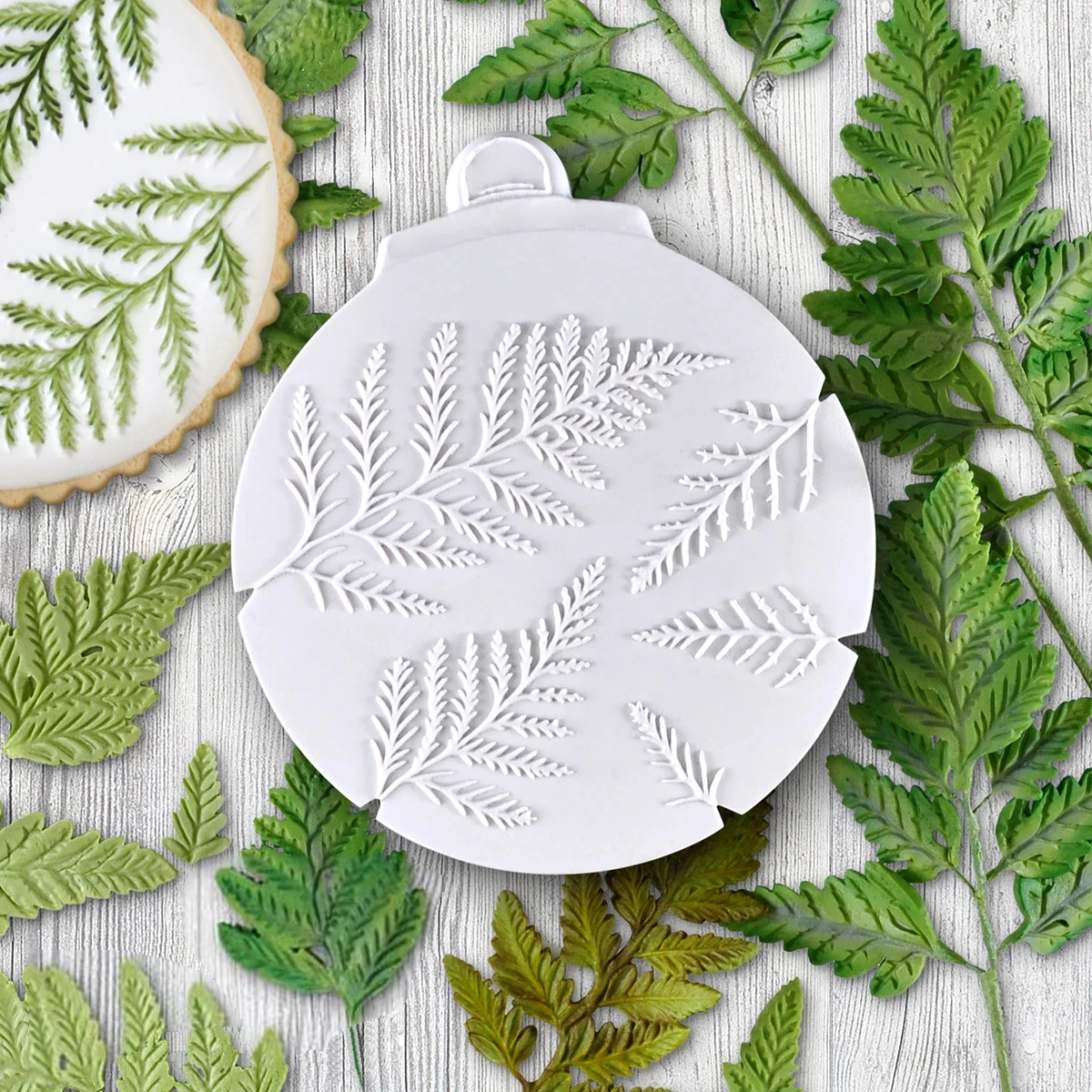 Fern Back Veiner And Embosser Silicone Mold Fondant Cake Decorating Mold Sugarcraft Chocolate Baking Tool For Cake Gumpaste Form