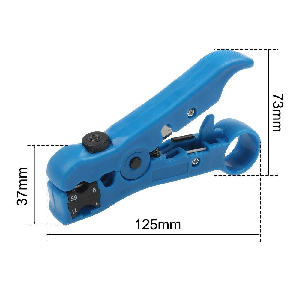Pinza spelafili coassiale UTP Cat5 Cat6 piatta o rotonda strumento universale per spelacavi spellafili pinza spelafili per rete