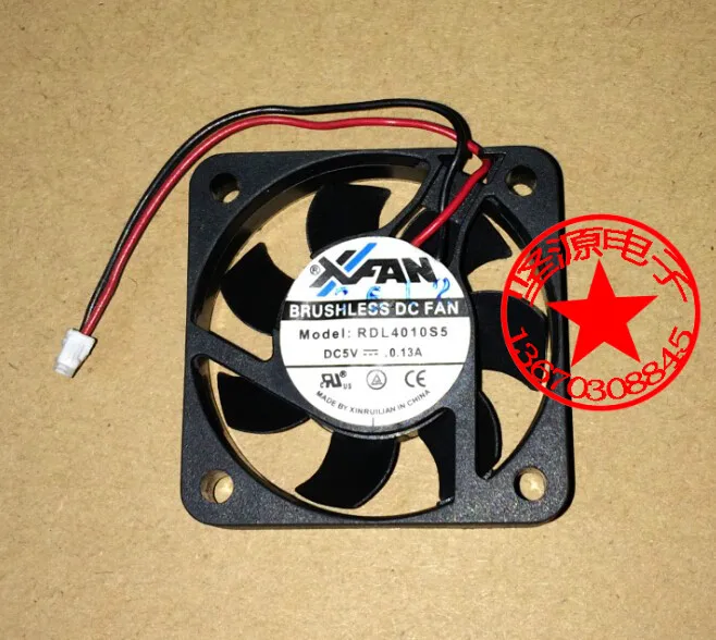 

XFAN RDL4010S5 DC 5V 0.13A 40x40x10mm 2-Wire Server Cooling Fan