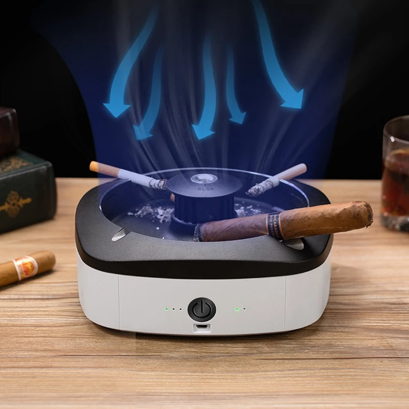 Creative household living room luxury office car ashtray smoke removal second hand smoke air purifier intelligent ashtray