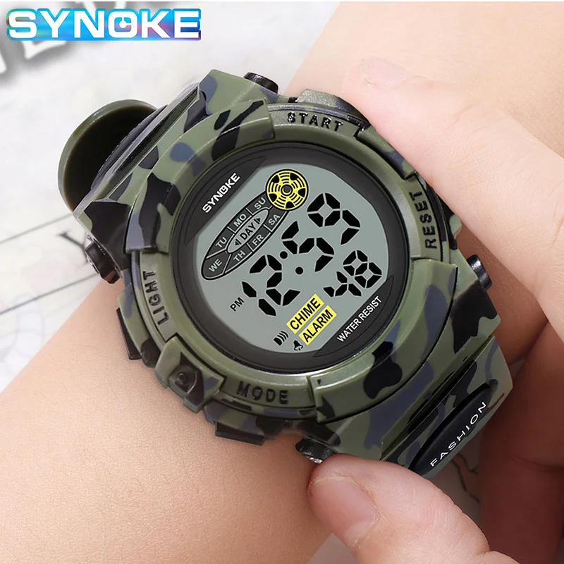 SYNOKE 9035 Offizielle Kinder Uhren Jungen Mädchen LED Digitale Elektronische Armbanduhr Student Military Kid Sport Uhren Uhr Kinder