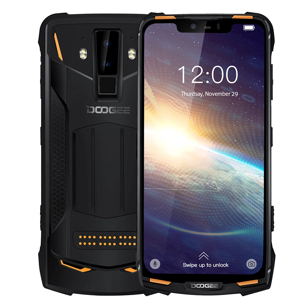 DOOGEE-Smartphone S90 Pro Android 9.0, téléphone portable, 6 Go de RAM, 6.18 Go de ROM, processeur Helio P70 Octa-core, caméra 16 Mpx, 4G, recharge sans fil, IP68, pour touristes