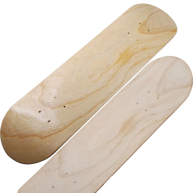 7-9 Layers Maple Skateboard Deck Double Rocker Mini Cruiser Dance Skateboards Natural Maple Wood Skate Board High elasticity