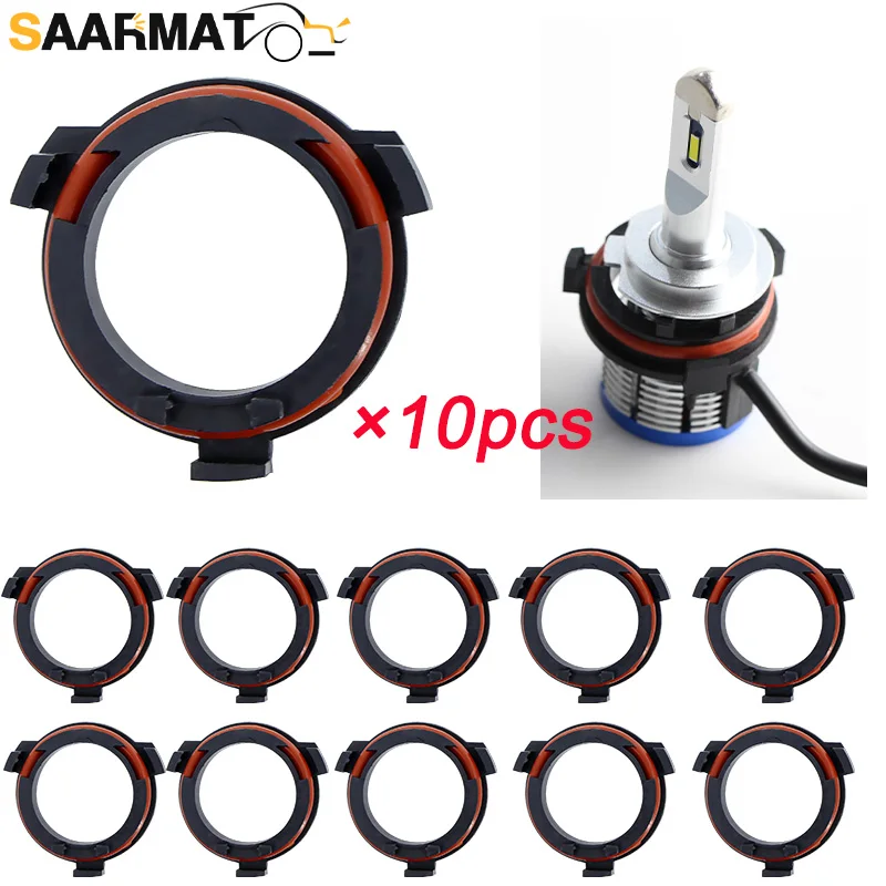 SAARMAT 10Pcs H7 Led Adapter For Opel Honda CRV Mazda Volkswagen Saveiro Lamp Base Car Accessories Goods Socket Retainer