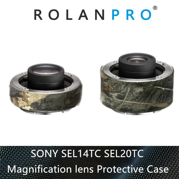 ROLANPRO Camera Lens Coat kamuflaż etui na Sony 1.4X (SEL14TC) 2.0X (SEL20TC) telekonwerter obiektyw rękaw ochronny