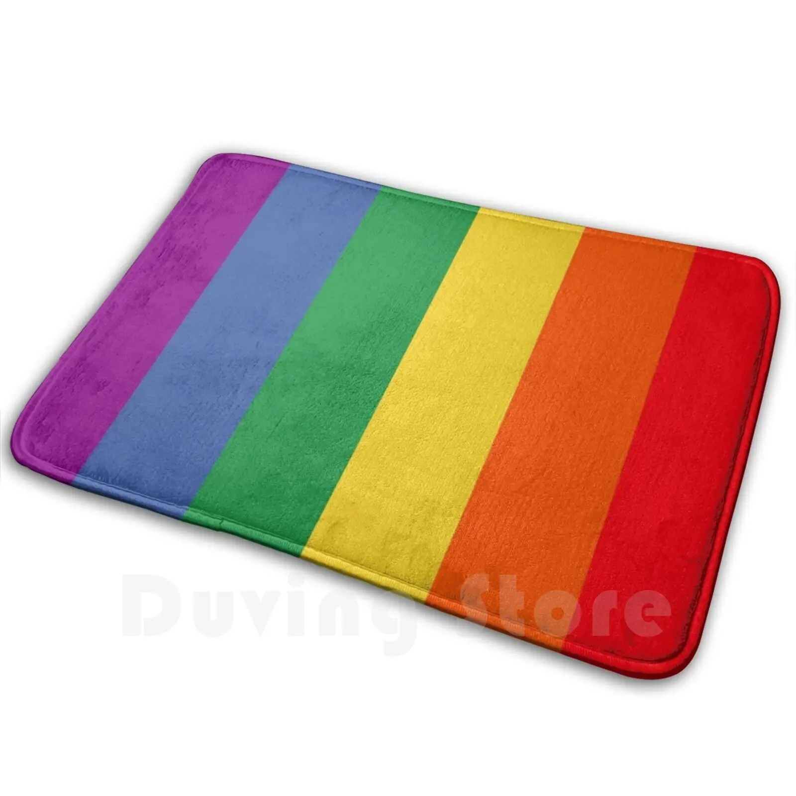 Pride Flag Mat Rug Carpet Anti-Slip Floor Mats Bedroom Pride Rainbow Pride Flag Pride Bi Bisexual Trans