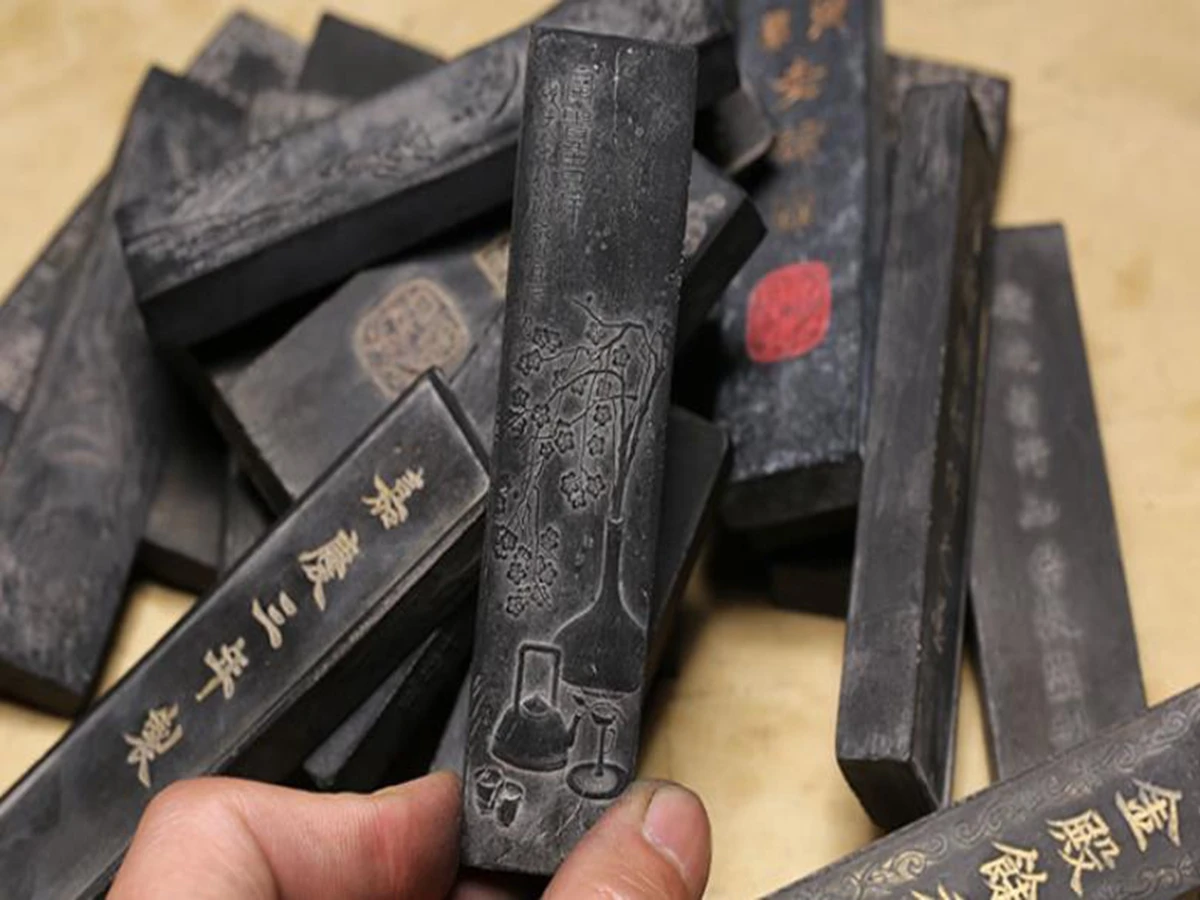 3Pc 20-30 Year Old Ink Stick Oil Soot Inkstick Calligraphy Painting Sumi-E 31g