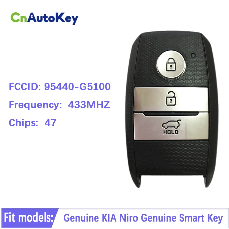 CN051043 FCCID 95440-G5100 Smart Remote Key For KIA Niro Aftermarket 3 Button With 33MHz 47 Chip