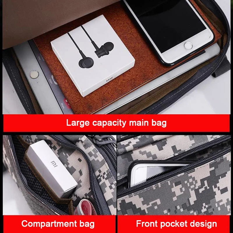 Laser Tactical Chest Bag Men\'s Functional Vest Bag Survival Army CAMO Molle System Kit Bag Backpack Locomotive Backpack