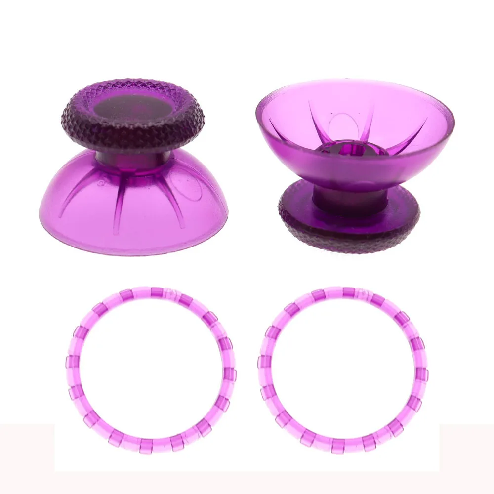1 مجموعة لسوني Dualsense 5 PS5 تحكم ثلاثية الأبعاد التناظرية غطاء الفطر Thumbstick غطاء عصا التحكم مع حلقات لهجة البلاستيك