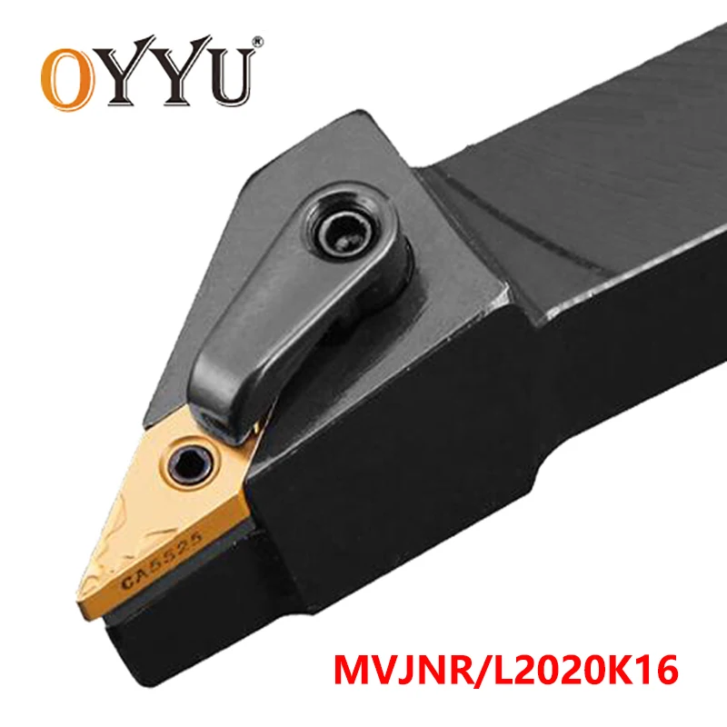 OYYU MVJNR MVJNL 20mm MVJNR2020K16 MVJNL2020K16 Carbide Inserts Shank Lathe Cutter Turning Tool Holder VNMG16