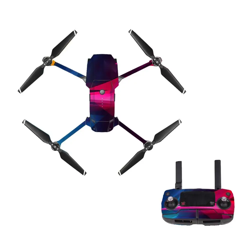 Trend Style 9 Decal Skin Sticker For DJI Mavic Pro Drone + Remote Controller + 3 Batteries Protection Film Cover