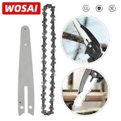 WOSAI 4 inch 6 inch Chain Guide Electric Chainsaw Chains and Guide Used For Logging And Pruning Electric Saw Parts Garden Tool