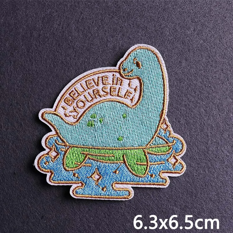 Cartoon Hedgehog Flower Applique Iron On Patches On Clothes Cute Animal Embroidered Patches For Clothing Stickers Badges Sewing