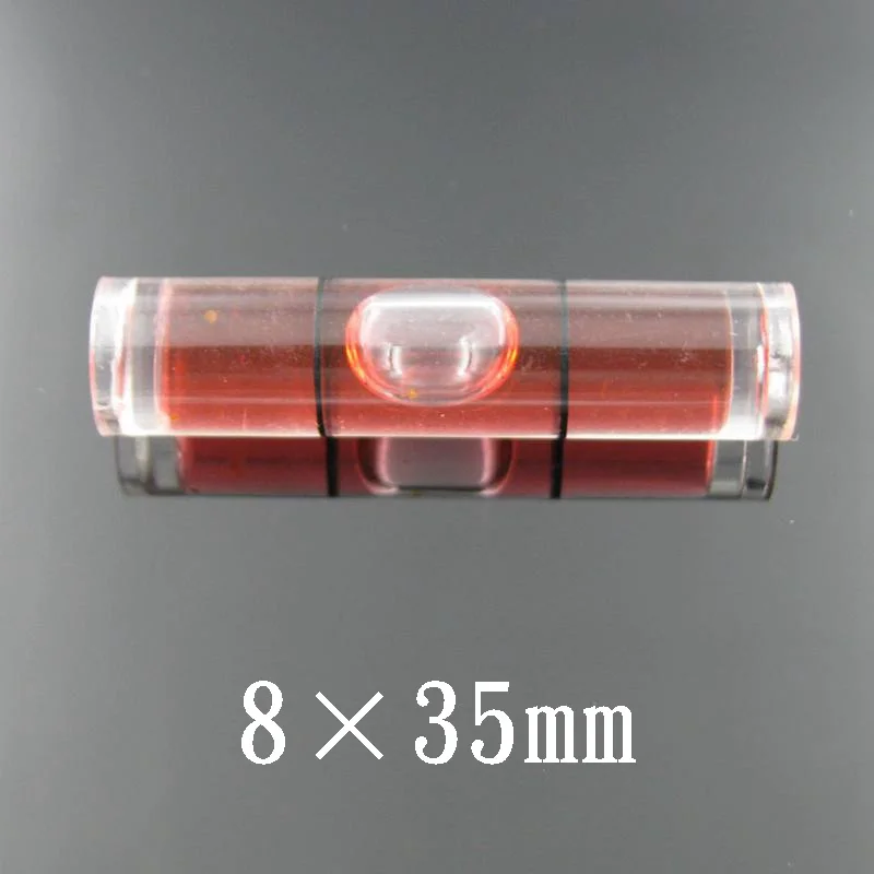 HACCURY Spirit level bubble plastic bubble level Tubular vials Red Bule Green Color 8*35mm  9.5*40mm 1pcs