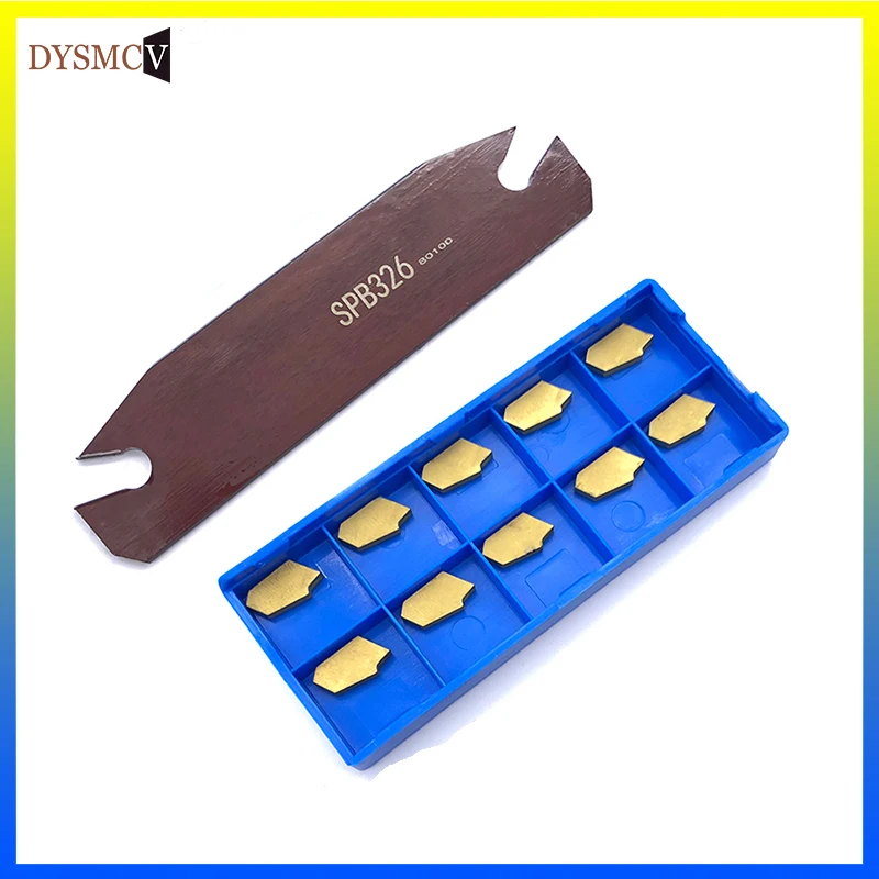 1pc SPB226 SPB332 +10pcs SP200 SP300 SP400 High quality Set Grooving SPB Slotting Cutting Insert and CNC Lathe SPB Tool Holder