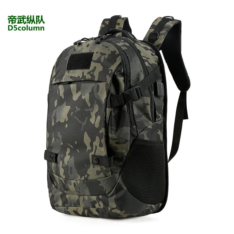 

40L Camouflage Military Tactical Backpack Men Women Outdoor Riding Hiking Camp Travel Bag Nylon Wearproof Big Capacity Rucksack