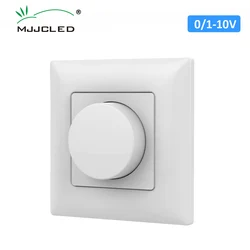 Dimmer 0-10V 1 CH AC 110V 220V manopola del pannello a parete rotante controllo Dimmer striscia LED monocolore 1-10 Volt DIP Switch Dimer KL