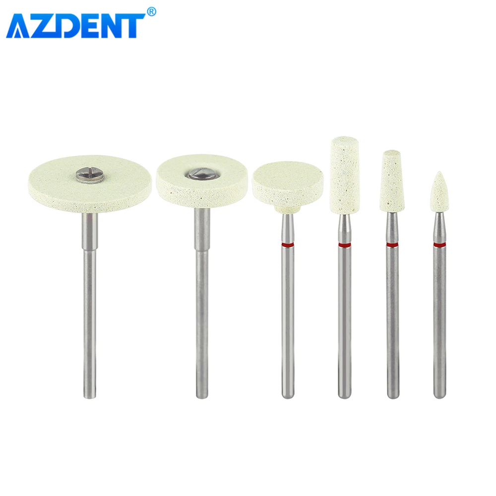 1pc Dental Lab Ceramic Diamond Stone Grinder Polisher AZDENT For Zirconia Ceramics Emax Crowns Porcelain Polishing