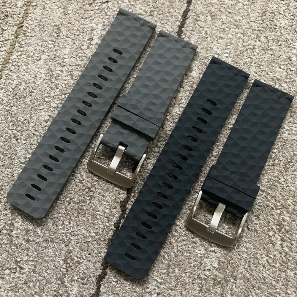 24MM Silicone Watch Strap For Suunto9 Spartan Sport Watch Band Quick Release Suunto 9 Baro Traverse Rubber Watchband