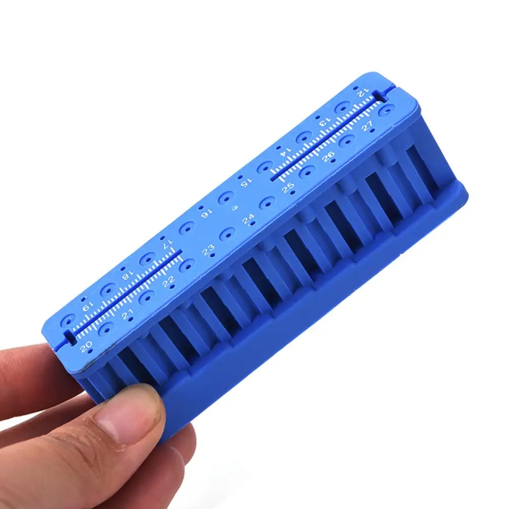 1 peça endo bloco arquivos ferramentas de medição acessório placa teste régua endodontia