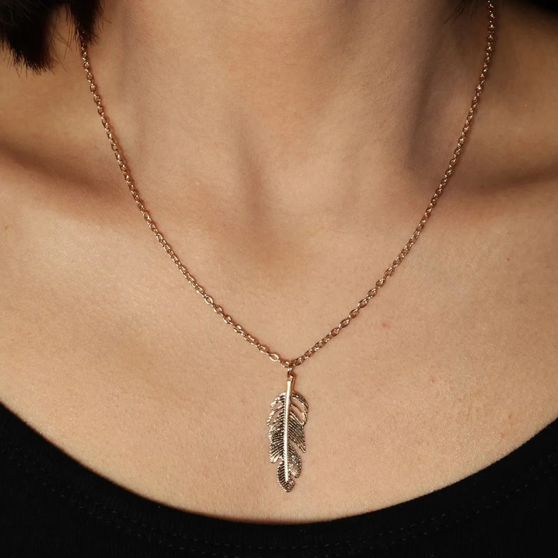 Aihua Heißer Verkauf Hohl Dreieck Herzen Mond Sterne Halsketten für Frauen Colliers Kette Halsketten Bijoux Collier Femme – Detail 19