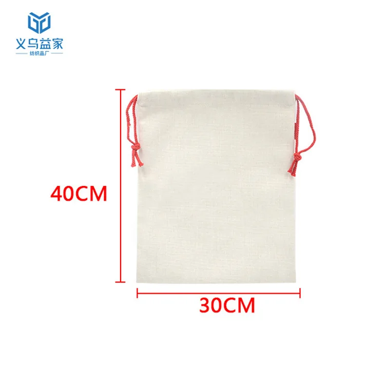 Free Shipping 6pcs/lot sublimation blank Linen bundle pocket high quality hot transfer diy custom consumables 30*40cm new styles