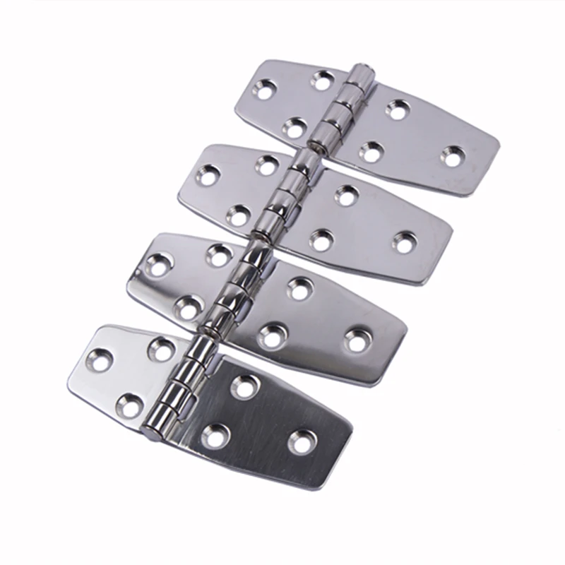 4 pieces Marine Stainless Steel Hinges, Thickened Closet Door Hinge Marine Boat Cabin Hinge