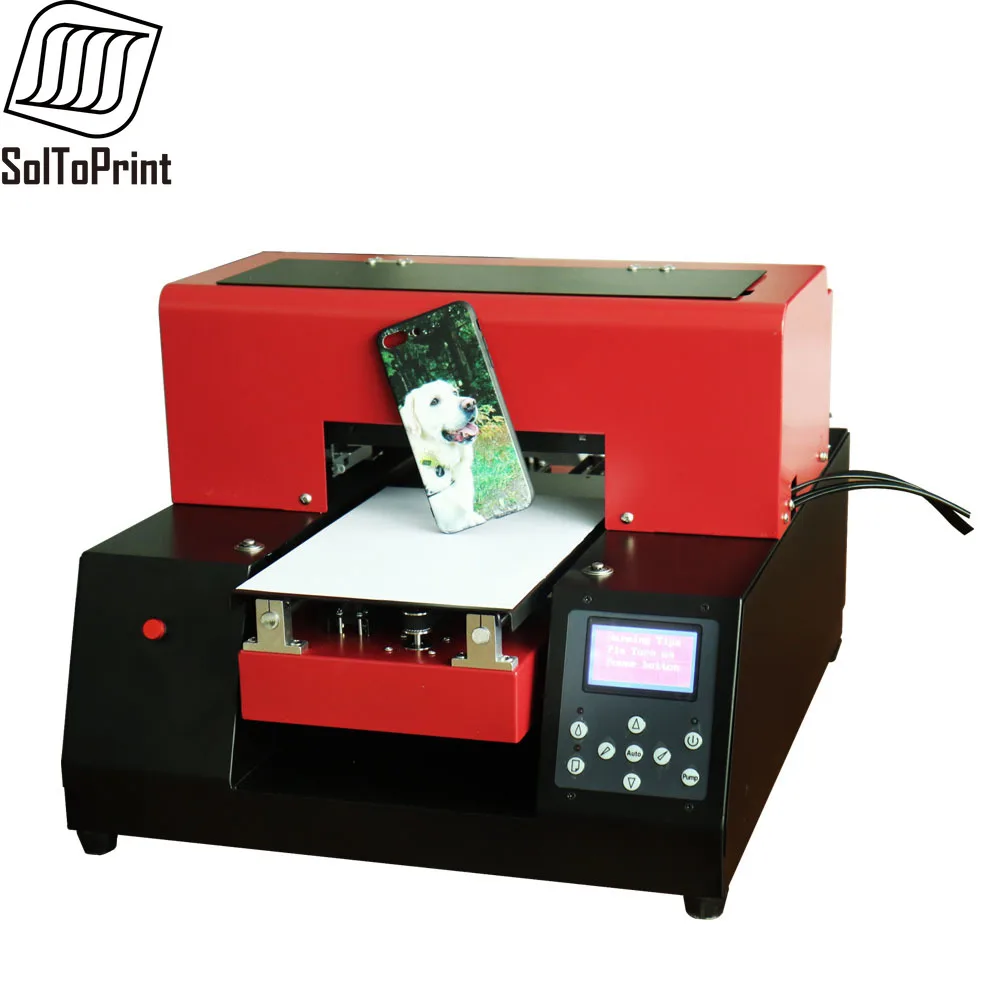 SolToPrint Automatic A4 UV Flatbed Printer Printing Machine for Pen, Golf Ball, PVC Card, Phone Case