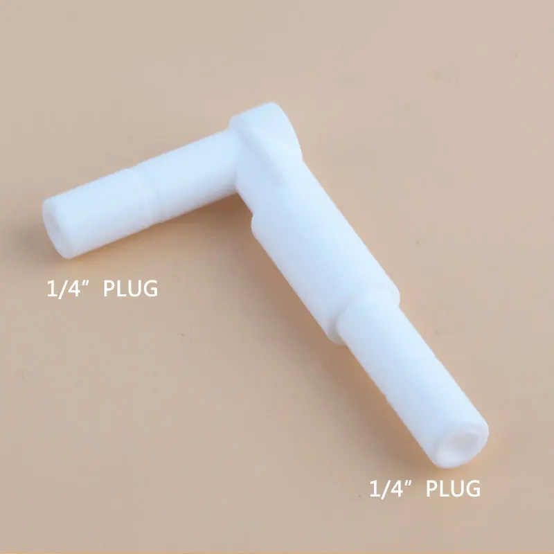 1/4 "-1/4'' LประเภทBoltข้อศอกROเครื่องกรองน้ำHardปลั๊กBolt Quickการเชื่อมต่อท่อการปิดกั้นเส้นผ่านศูนย์กลาง6.5มม.ข้อต่อ