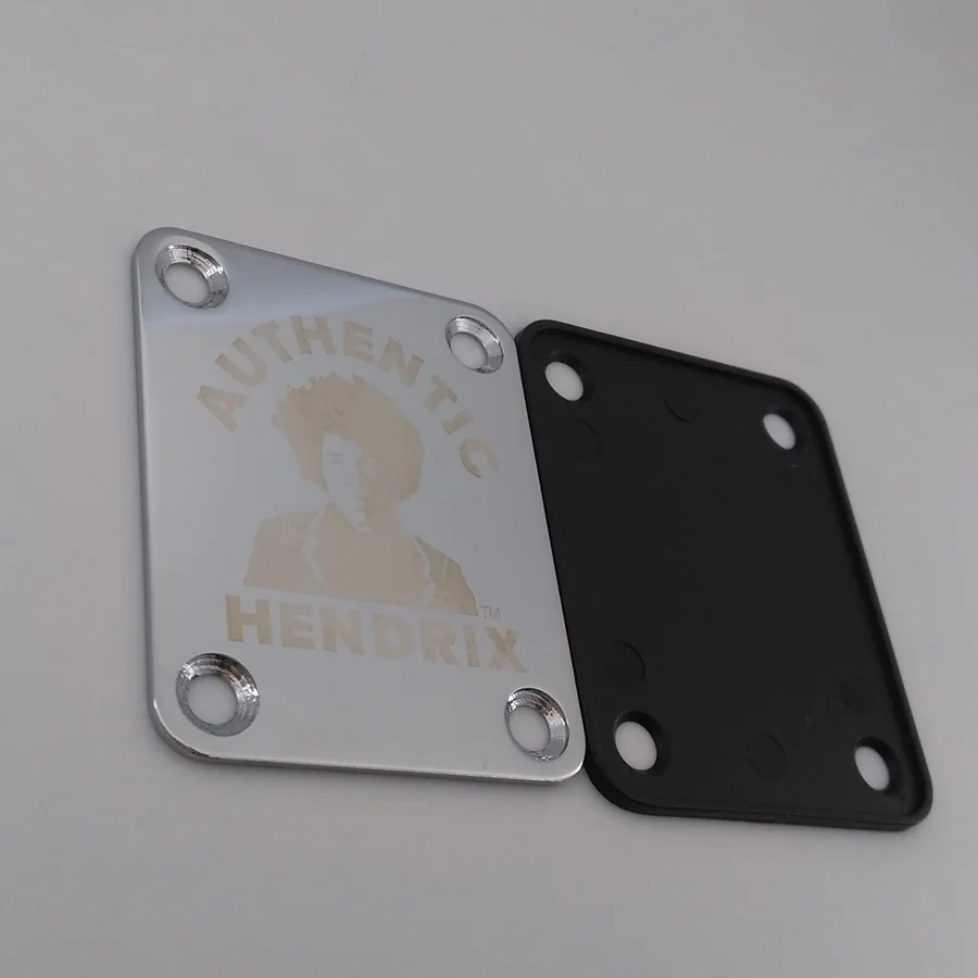 Original Jimi Hendrix Guitar Neck Plate Chrome