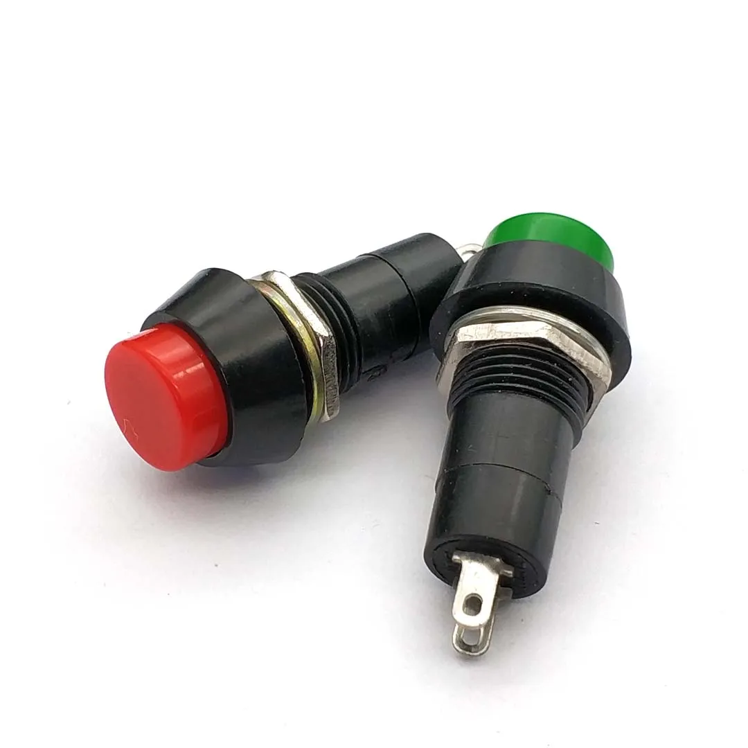 PBS-11A 12 ミリメートルセルフロックプラスチックプッシュボタンスイッチラッチ Switchs 3A 250V AC 2PIN