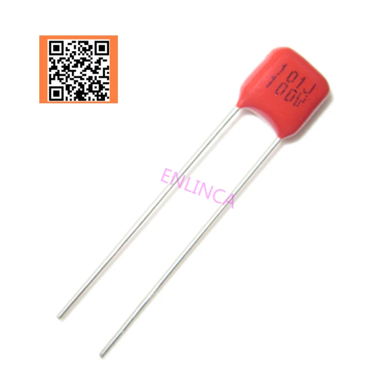 10pcs CBB 100v 100pf 101J PITCH 5MM 5% DIP CBB Polypropylene film capacitor
