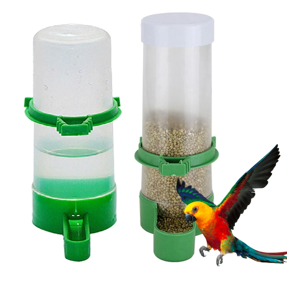 Drinker Feeder Automatic Drinking Fountain  Parrot Cage Bottle Drinking Cup Bowls Pet Bird Supplies Dispenser Parakeet Feeder