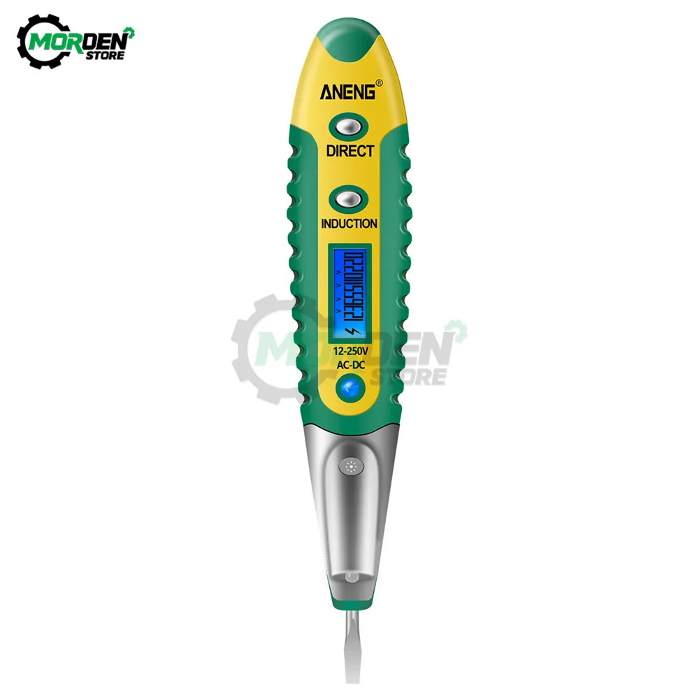 AC/DC 12-250V Digital Test Pencil Tester Electrical Voltage Detector Pen LCD Display Screwdriverfor Electrician Tools