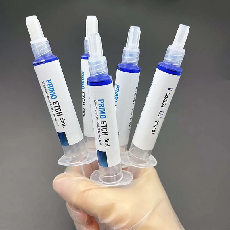 10Pcs Dental 37% Phosphoric Acid Blue Etching Gel To Treat Dentin and Enamel Dentistry Materials