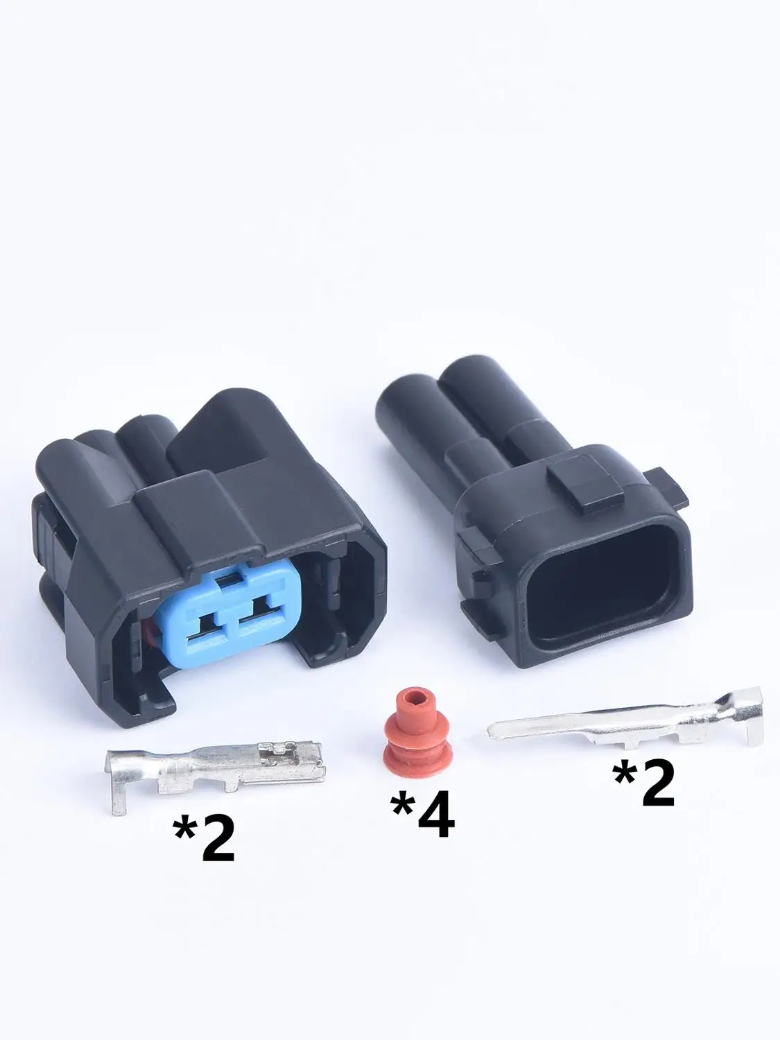 Connecteur de fil étanche OBD2 pour injecteur de carburant automobile, 5 ensembles de 2 broches, prise électrique de voiture 6189-0553 1996-2002 pour Honda CRV Civic NH1