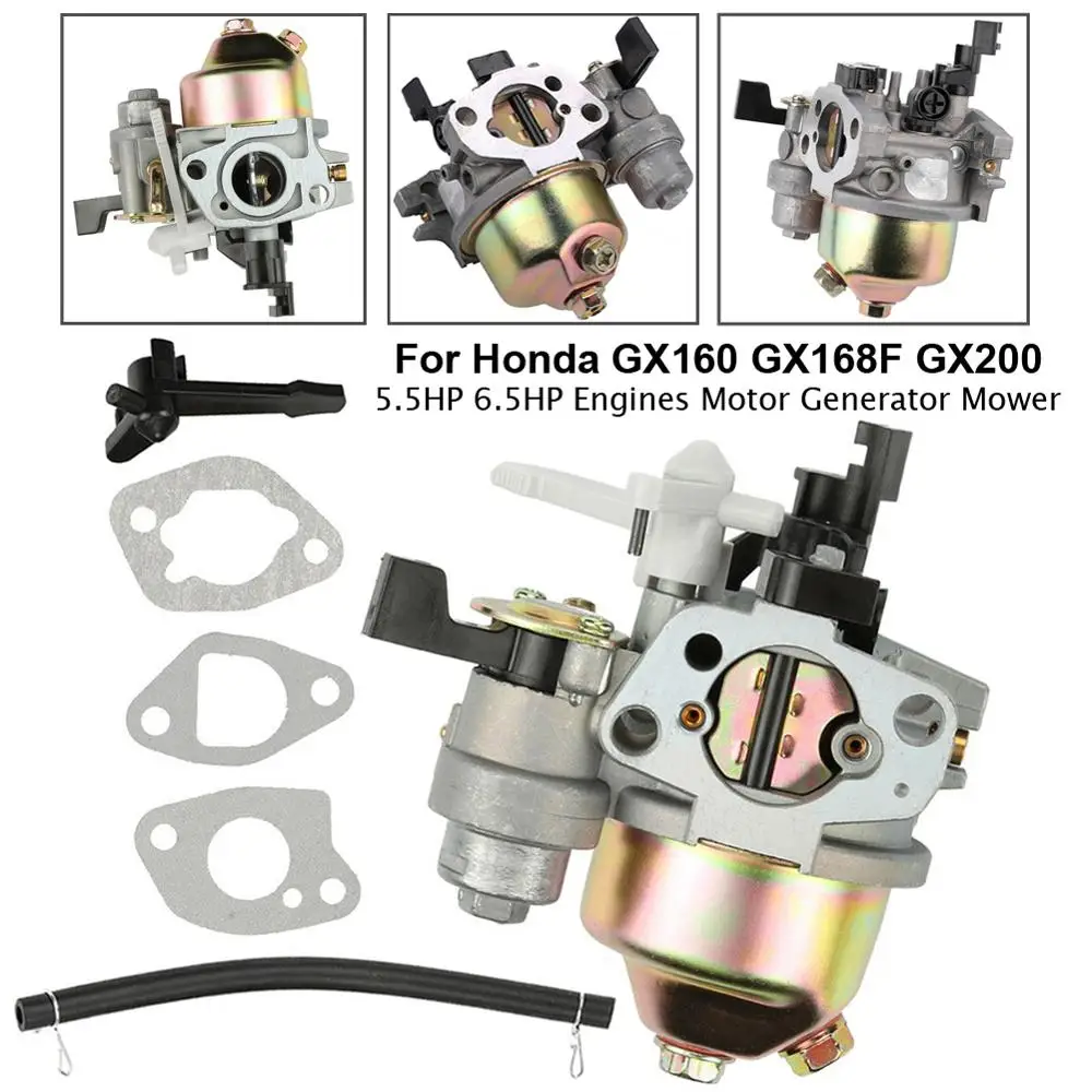 Carburetor Carb Fit for Honda GX160 GX168F GX200 5.5HP 6.5HP + Fuel Pipe Gasket Engine Carburetor for Motoblock Dropshipping