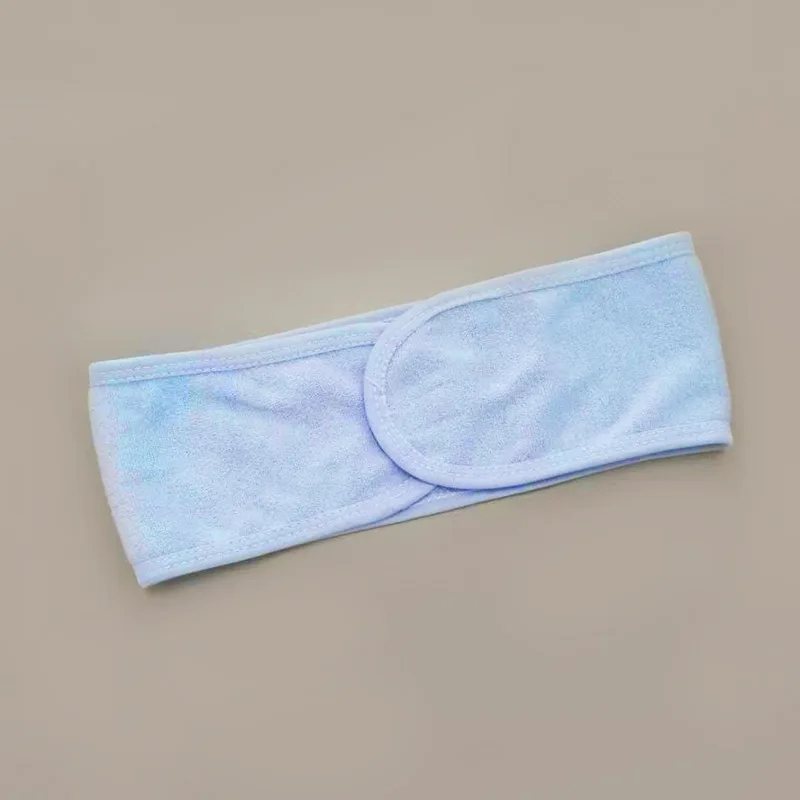 Perm Facial Headband Make Up Wrap Head Cloth Headband Adjustable Towel for Face Washing,Absorb Water Hairdresser Styling Tools