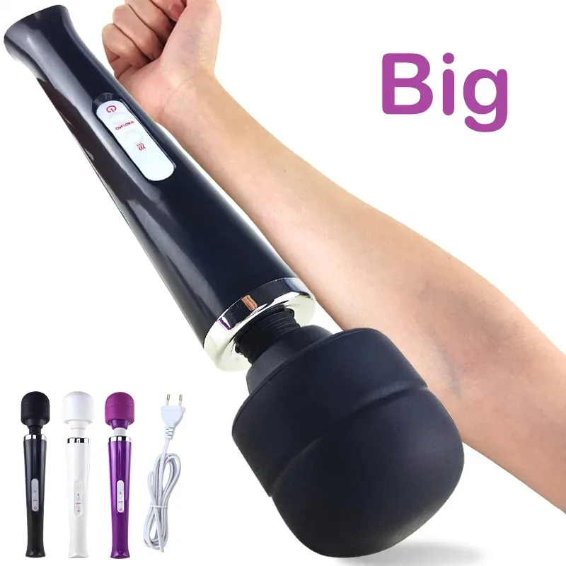 Super Big Magic Wand Huge Female Vibrator Vagina Clitoris Massager Intimate Goods Erotic Products Anal Sex Toys for Woman Adults