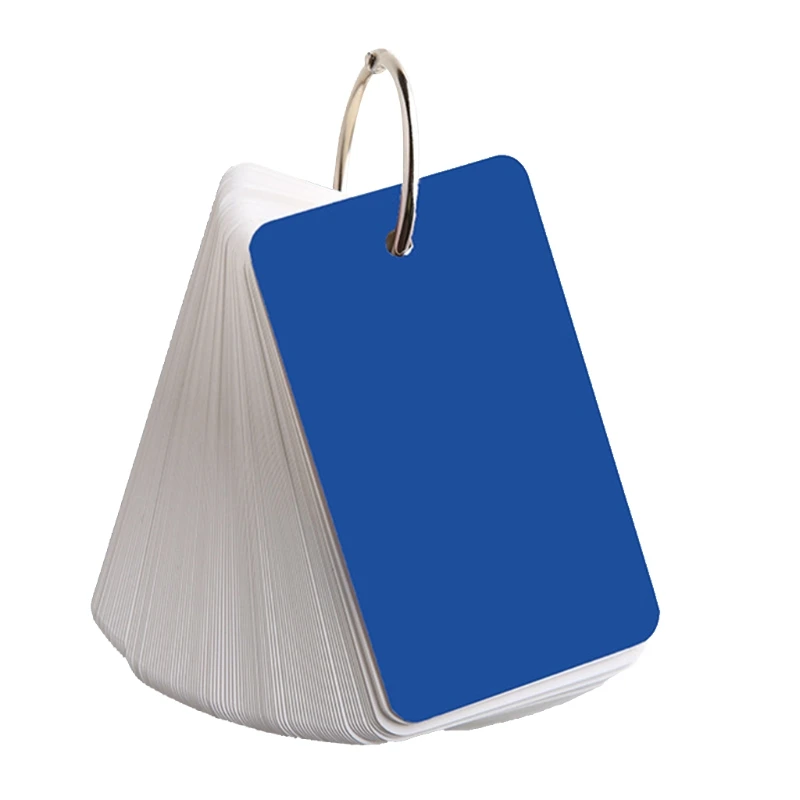 Mini Blank Binder Note Pad 100แผ่นกระดาษแข็งขนาดเล็กแฟลชชุด Mini Memo Pad พร้อม Binder แหวนฝาครอบ