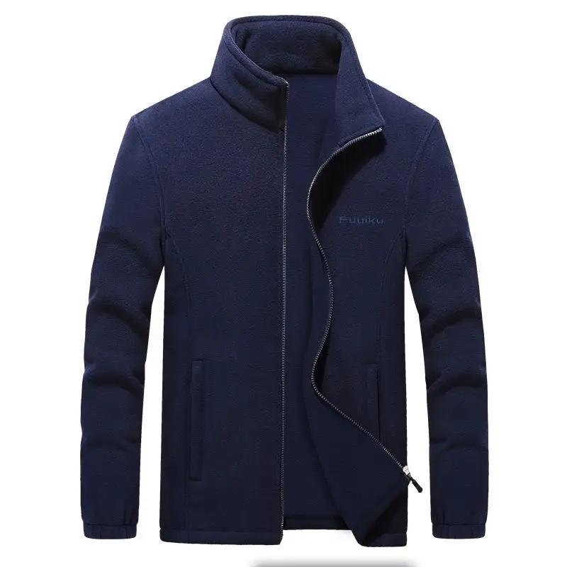 Chaqueta de forro polar para hombre, cárdigan de talla grande, ropa de marca, M-4Xl, otoño y primavera